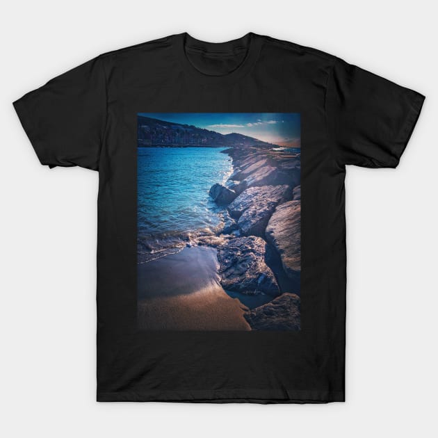 Wild Summer Beach Sea Rocks T-Shirt by eleonoraingrid